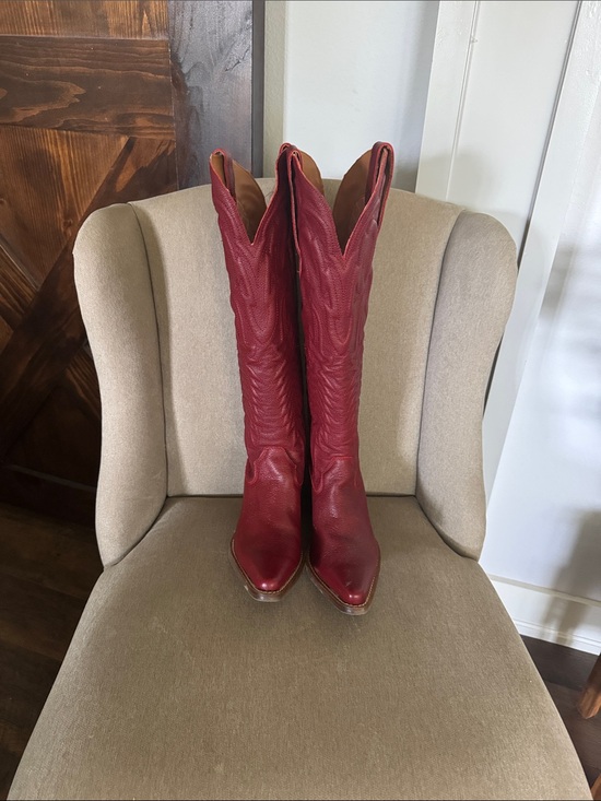 dingo Shoes - Dingo Raisin Kane Red Women's Western Knee-High Boots